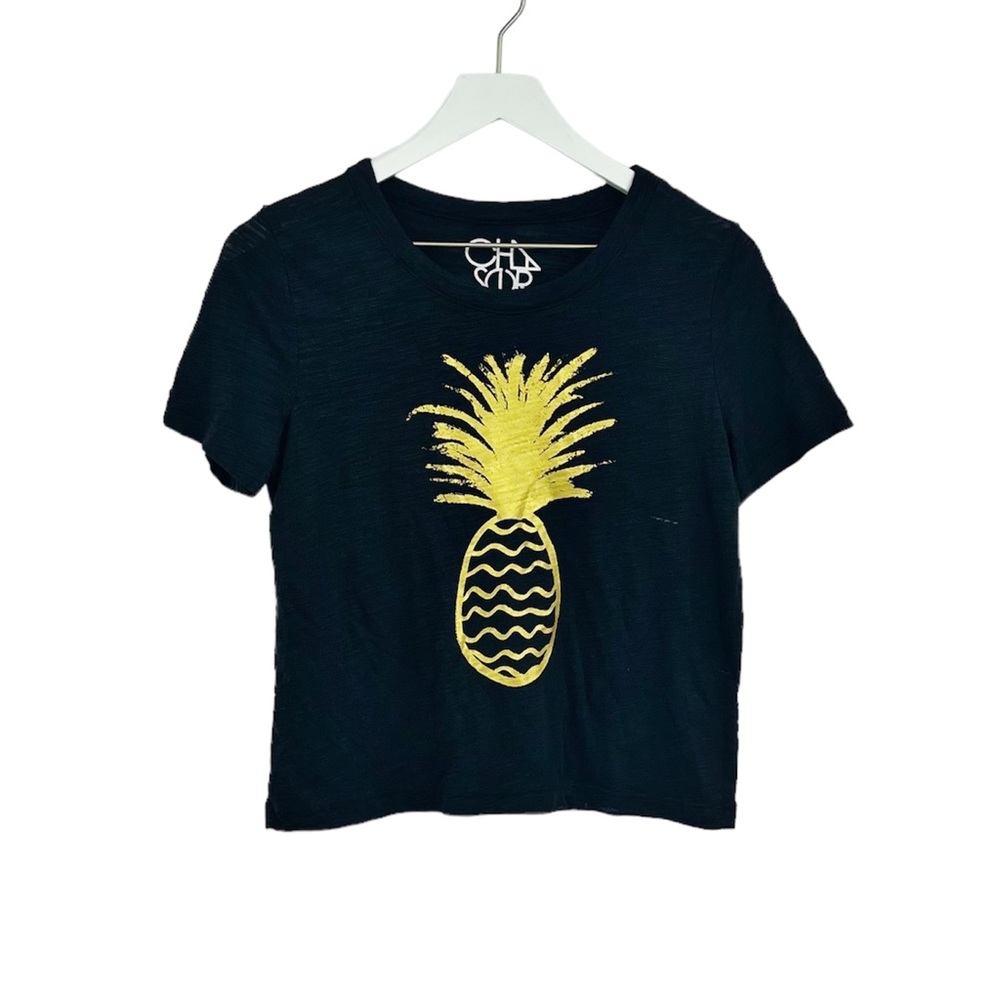 Chaser Pineapple Black Short Sleeved Shirt Size XS